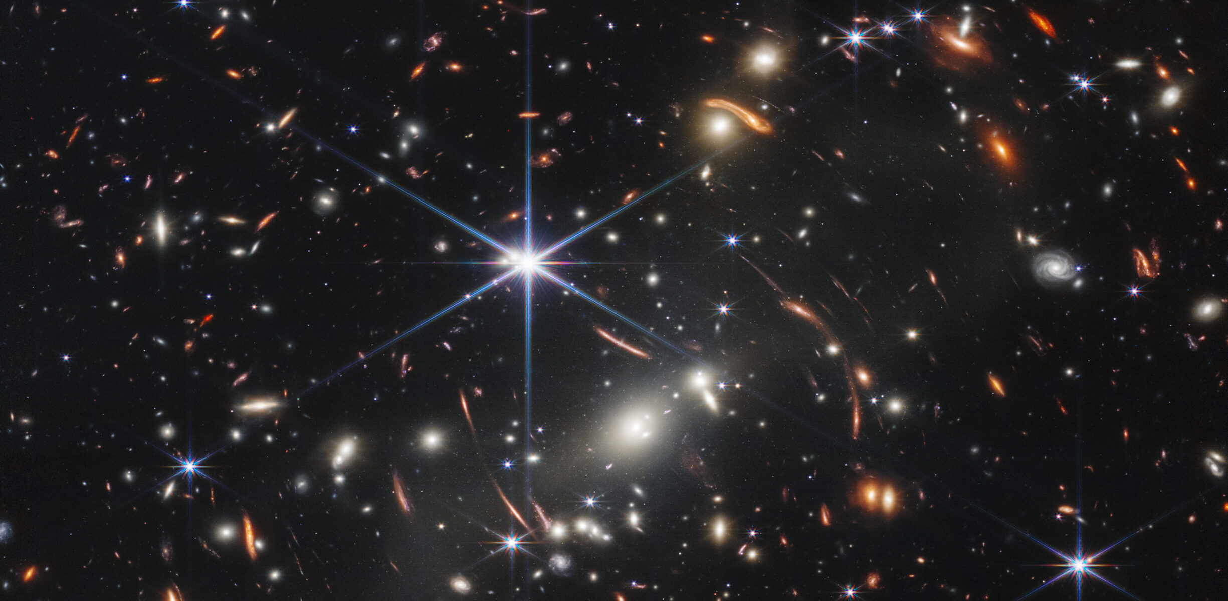 Galaxies and stars from the Webb telescope.